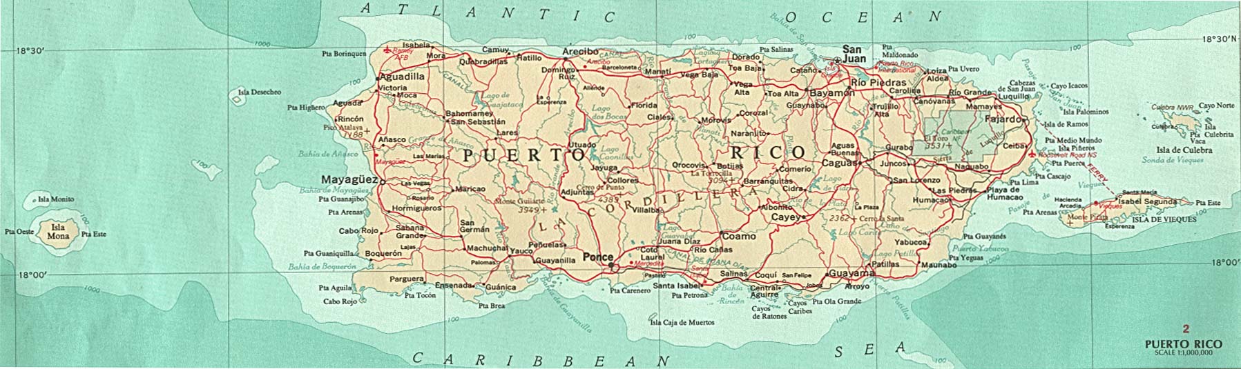 Puerto Rico Map