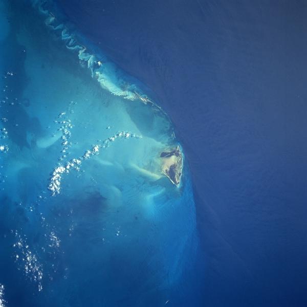 Satellite Image, Photo of Bimini Island, Bahama Islands