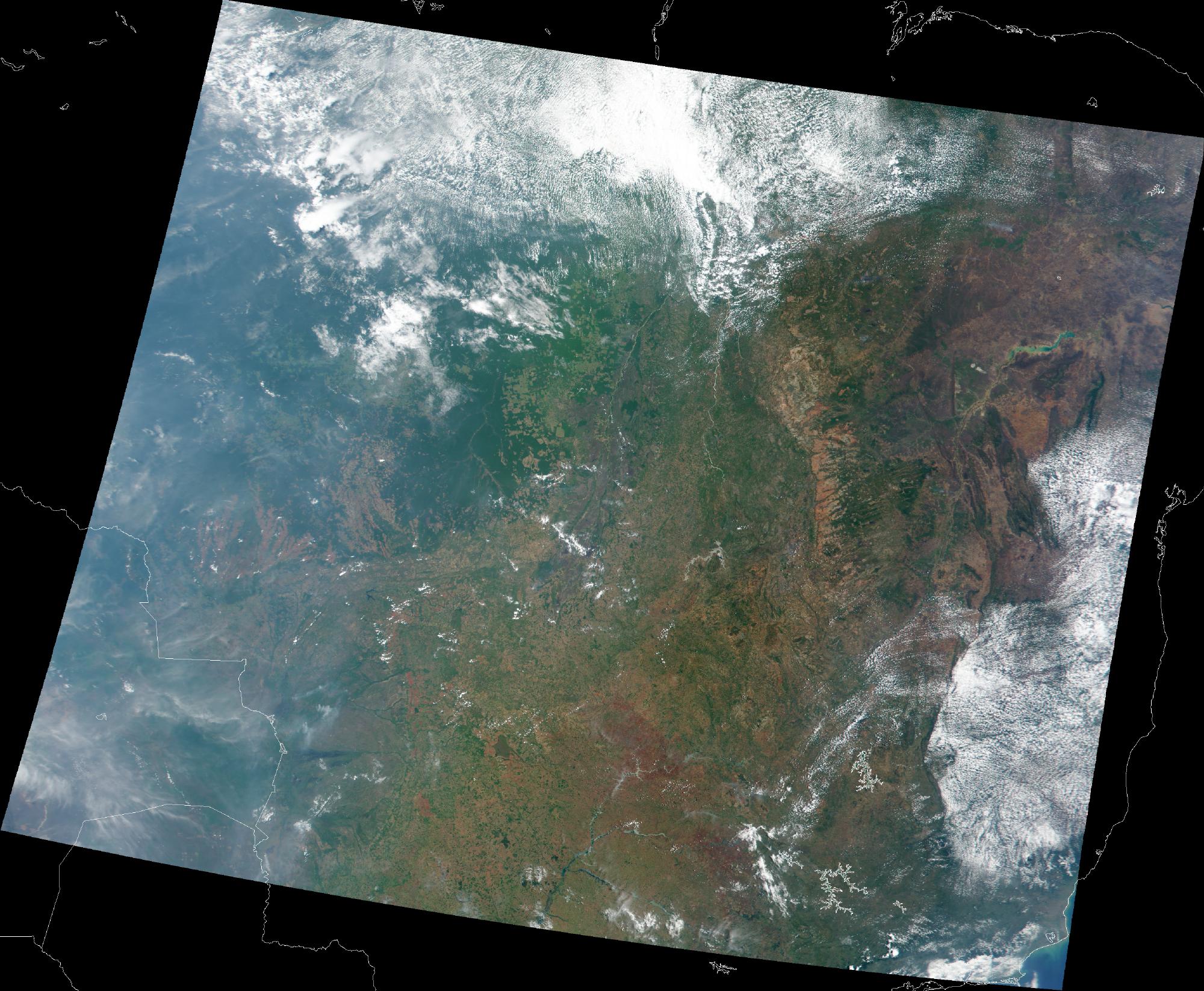 Satellite Image, Photo of Brazil's Diverse Landscape
