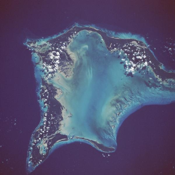 Satellite Image, Photo of Crooked and Acklins Islands, Bahamas