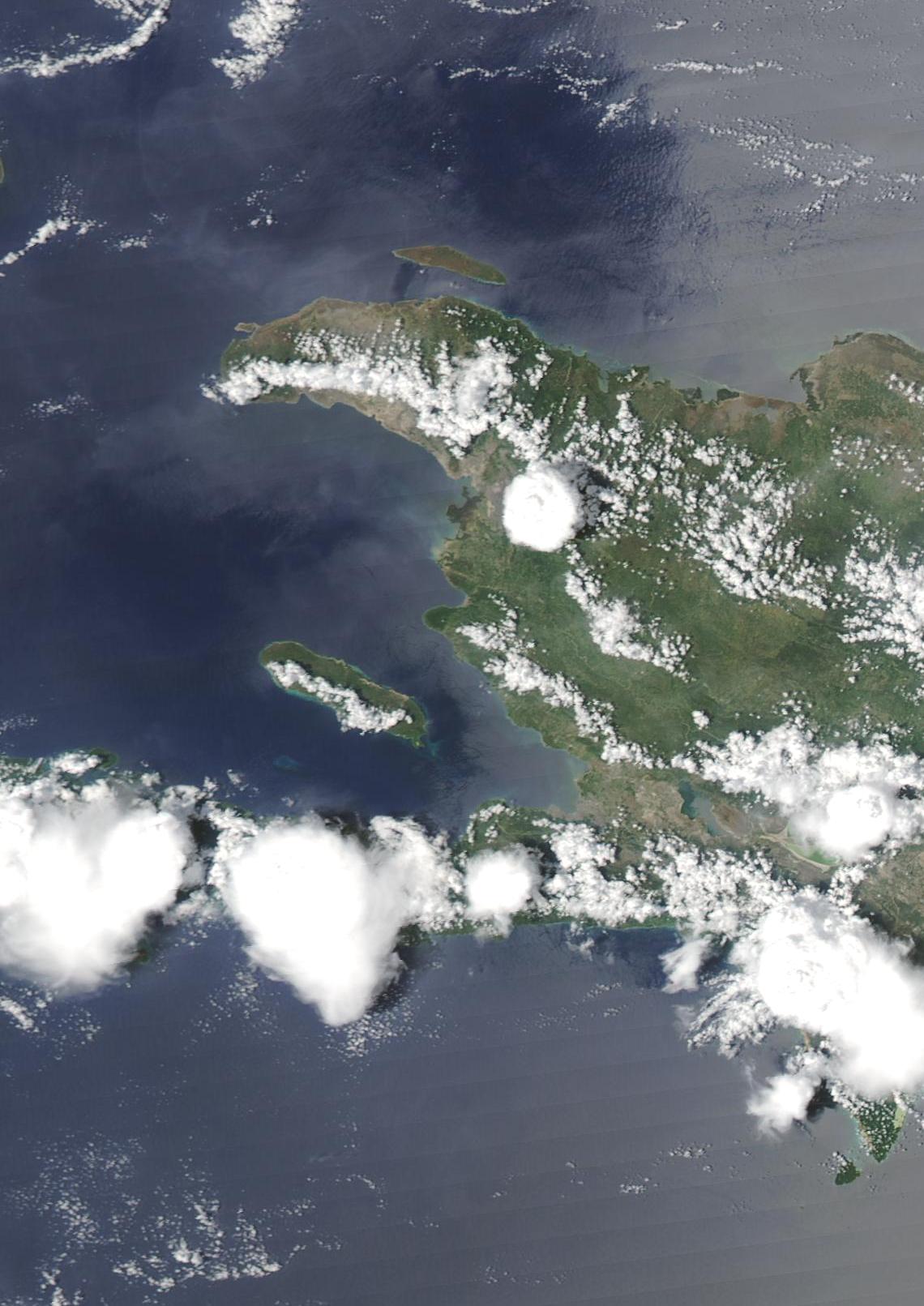 Satellite Image, Photo of Haiti