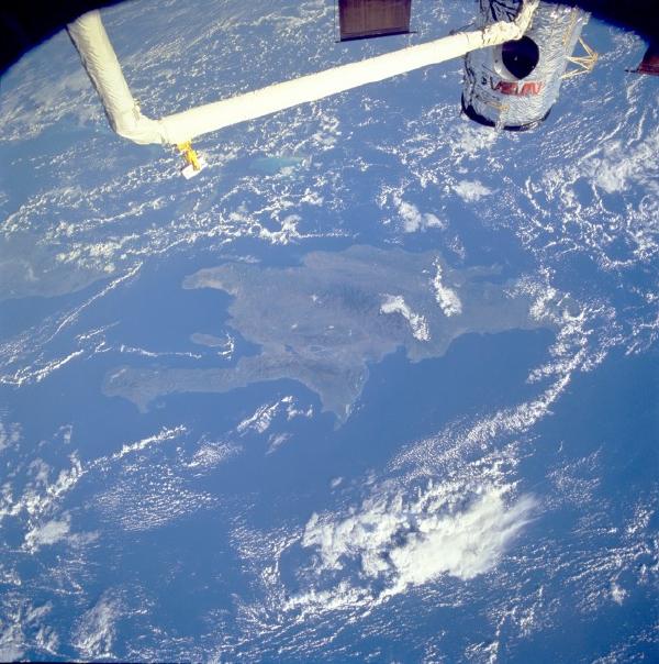 Satellite Image, Photo of Hispaniola (Isla de Santo Domingo)