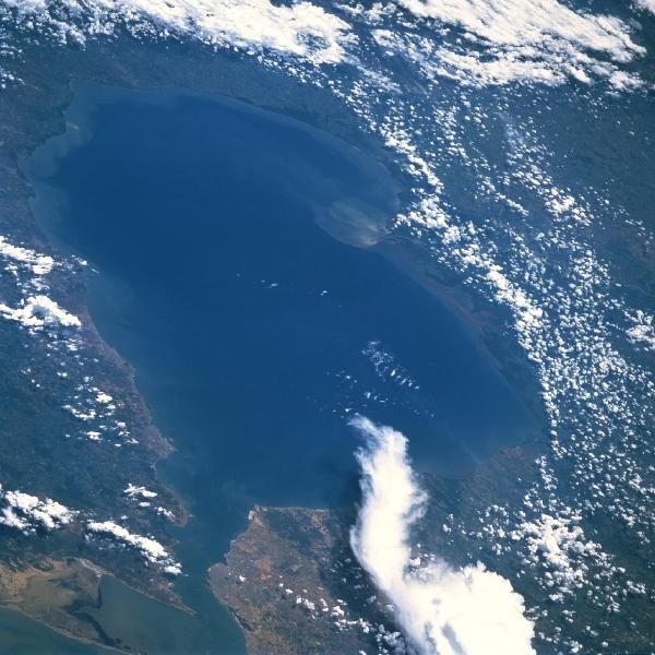 Satellite Image, Photo of Lake Maracaibo, Venezuela