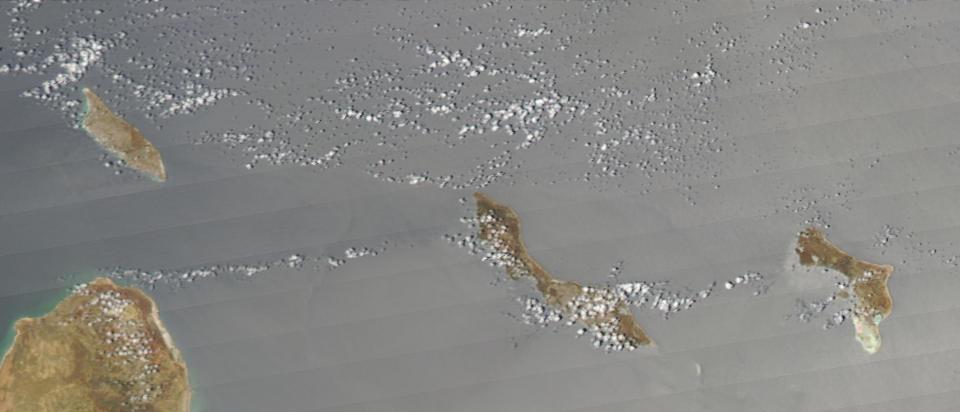 Satellite Image, Photo of Netherlands Antilles, Aruba