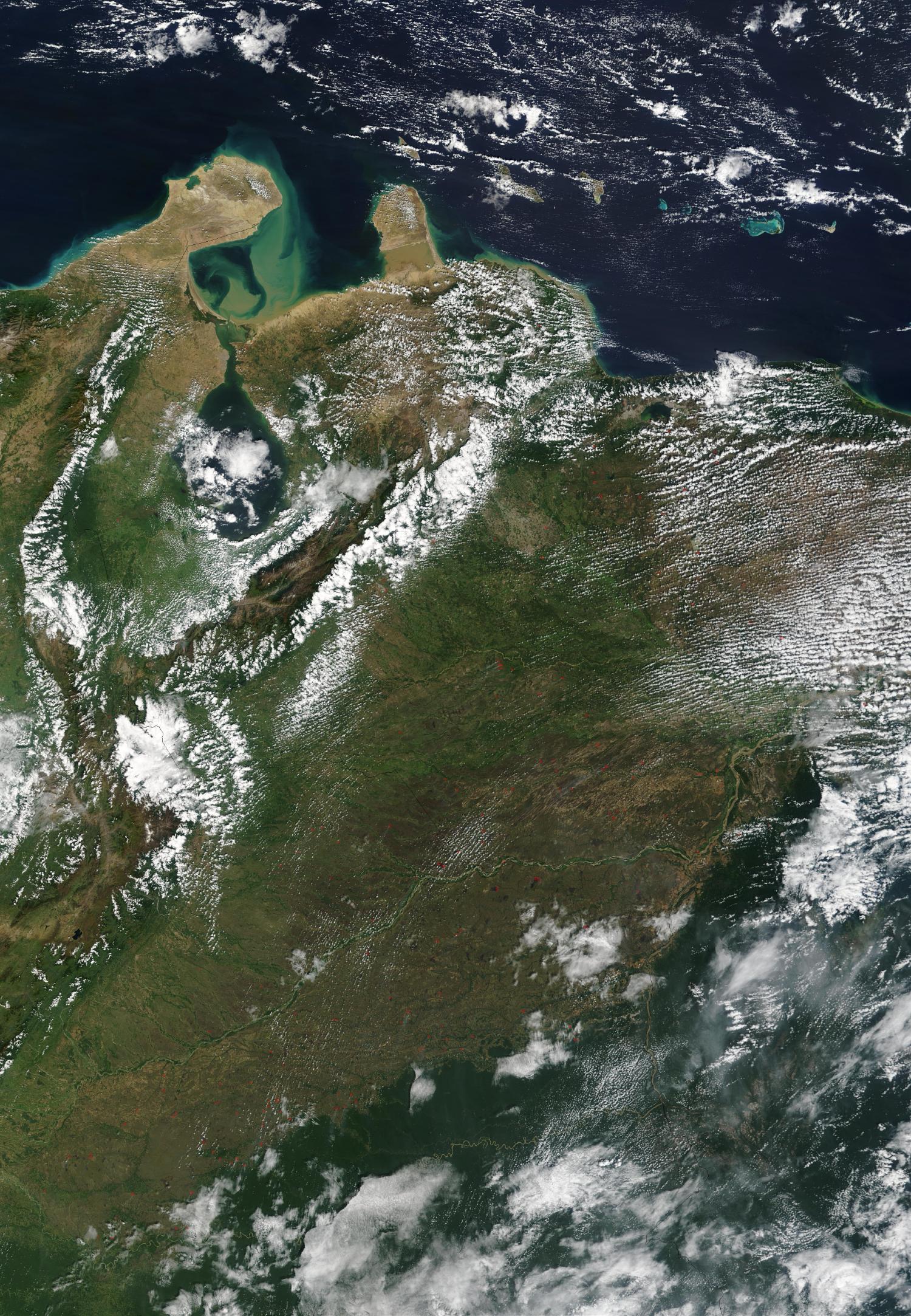 Satellite Image, Photo of Northwest Venezuela