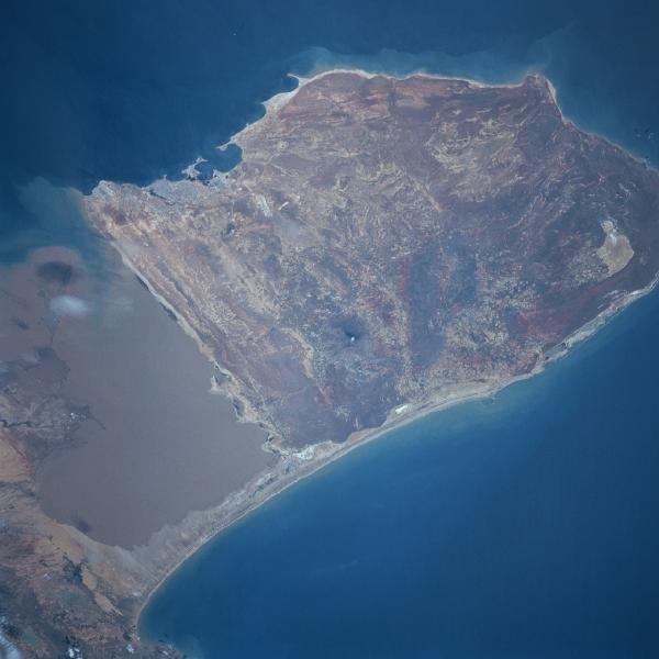 Satellite Image, Photo of Paraguana Peninsula, Venezuela