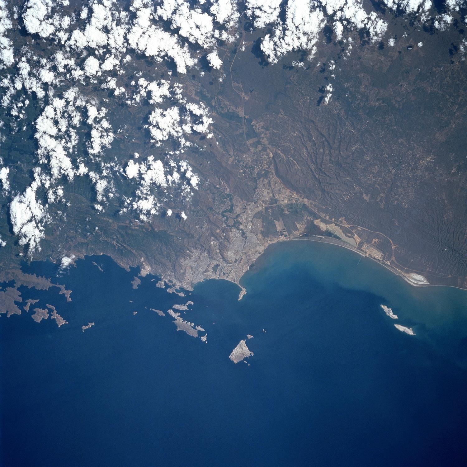 Satellite Image, Photo of Puerto La Cruz, Anzoategui State, Venezuela