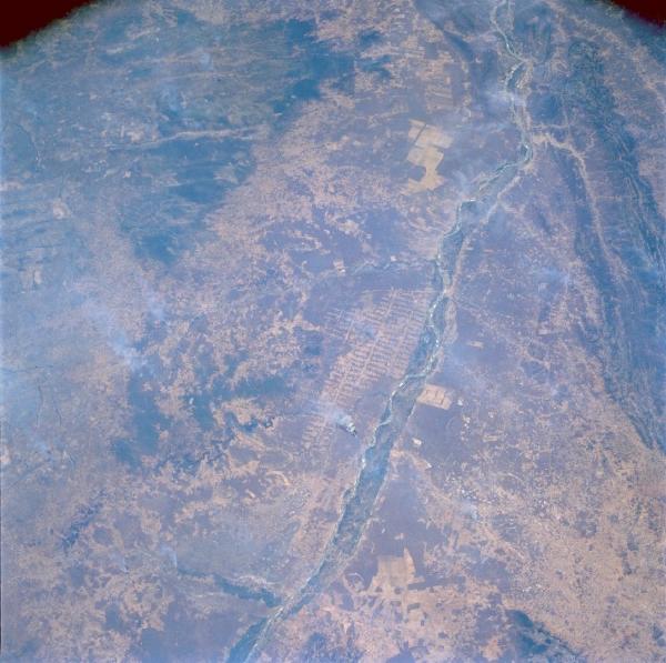 Satellite Image, Photo of Rio Sao Francisco, Northeast Brazil Satellite Image, Photo of Rio Sao Francisco, Northeast Brazil