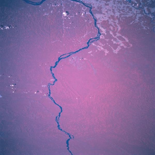 Satellite Image, Photo of Rio Xingu, Para State, Brazil Satellite Image, Photo of Rio Xingu, Para State, Brazil