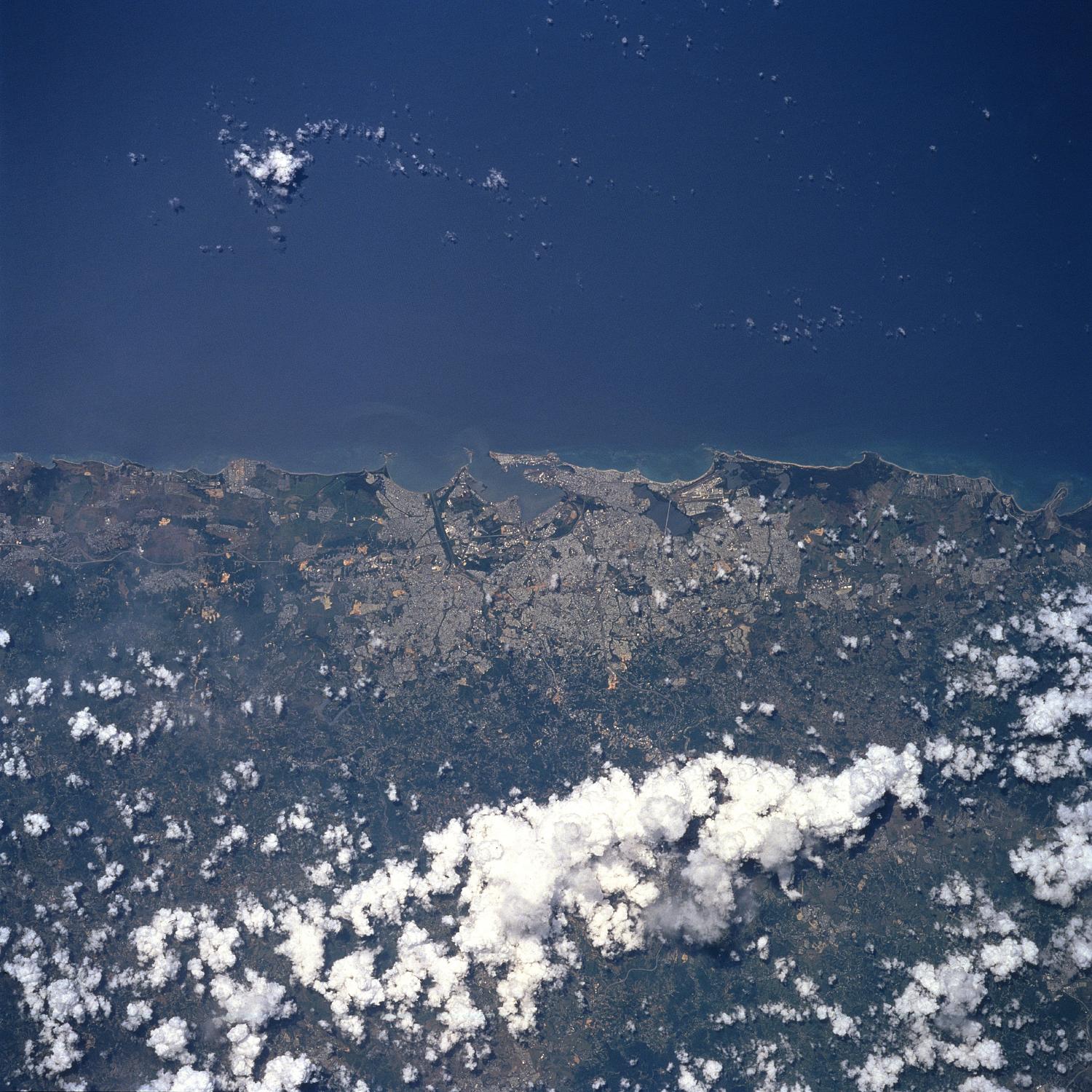 Satellite Image, Photo of San Juan, Puerto Rico