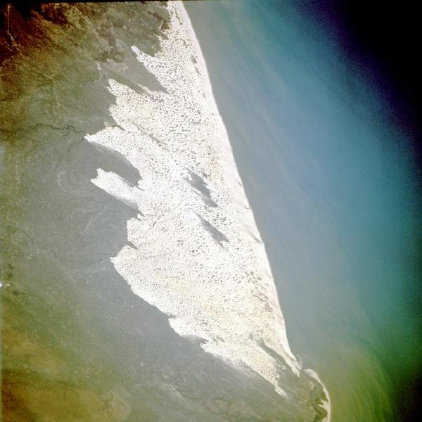 Satellite Image, Photo of Sand Dunes, Maranhão State, Brazil Satellite Image, Photo of Sand Dunes, Maranhão State, Brazil