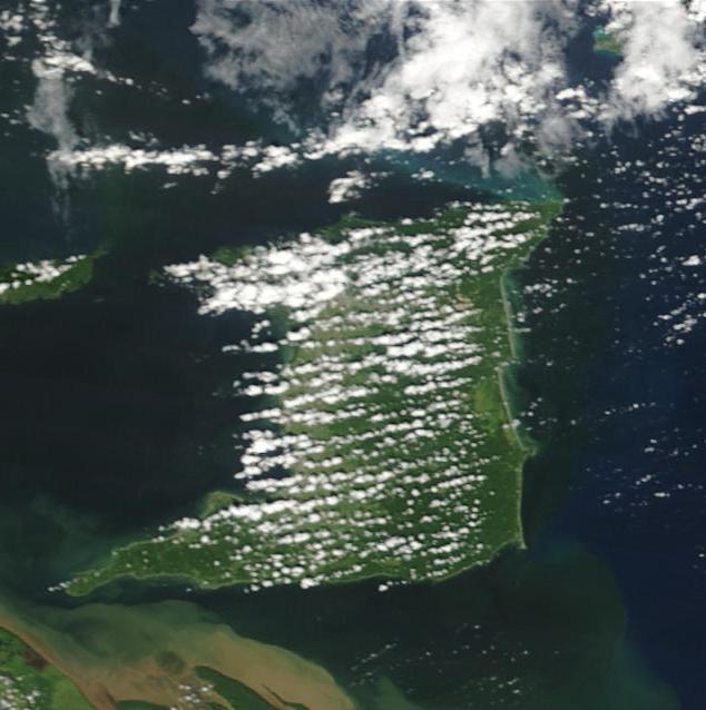 Satellite Image, Photo of Trinidad Island (Trinidad and Tobago)