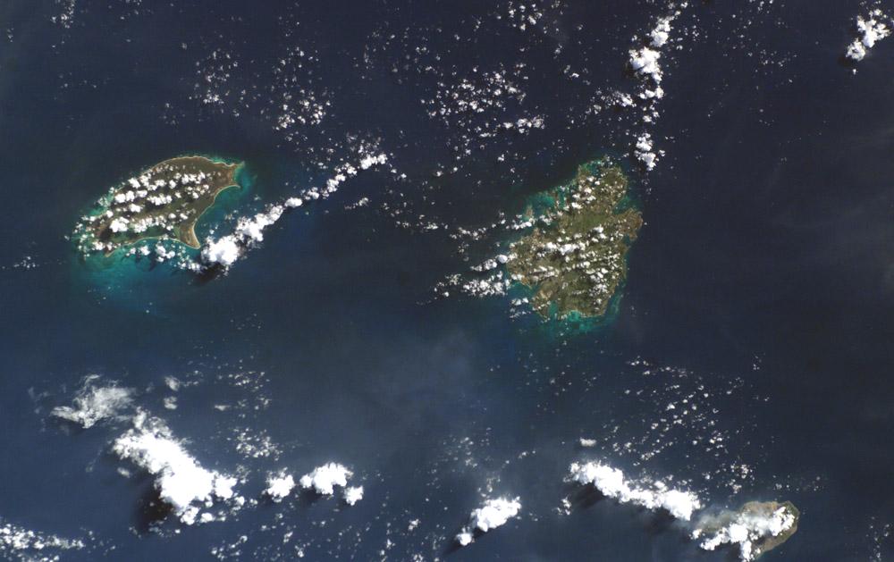 Satellite Photo, Image of Antigua and Barbuda