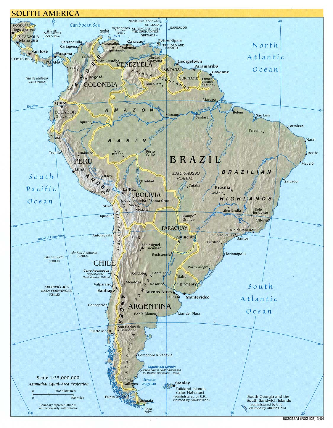 South America (Reference Map)