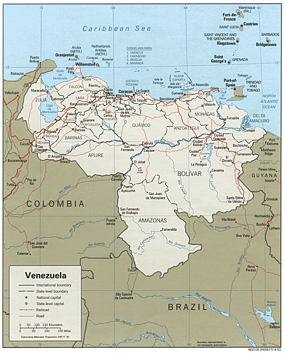 Venezuela Political Map