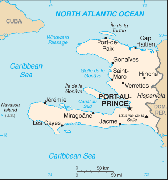 Carte Petite Echelle d'Haïti