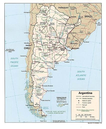 Carte Politique d'Argentine