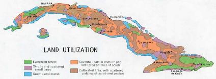 Cuba Land Utilization Map