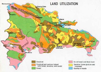 Dominican Republic Land Utilization Map