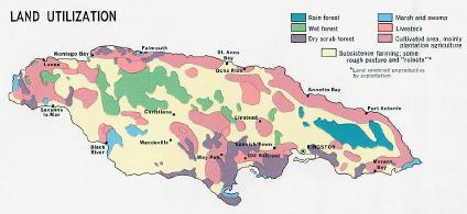 Jamaica Land Utilization Map