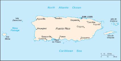 Mapa Pequeña Escala de Puerto Rico