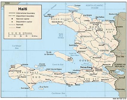 Mapa Político Haití