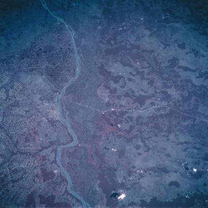Satellite Image, Photo of Conception Area, Paraguay