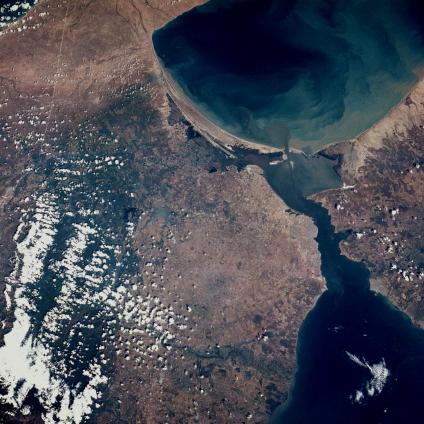 Satellite Image, Photo of Maracaibo City & Lake Area, Venezuela