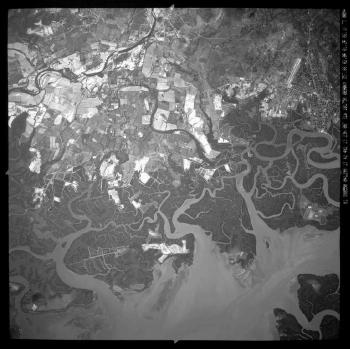 Mapa Satelital, Foto, Imagen Satelite, Foto, Imagen Satélite del Golfo de Fonseca, cerca San Lorenzo, Honduras