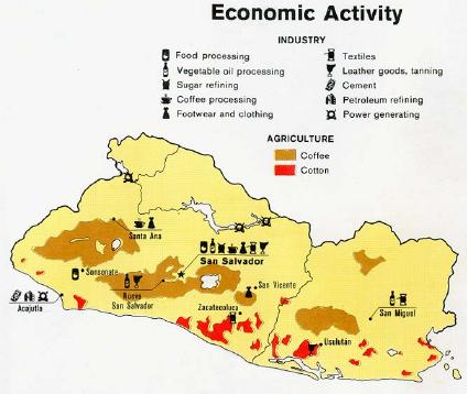 El Salvador Economic Activity Map