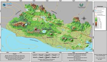 El Salvador Seismicity Map