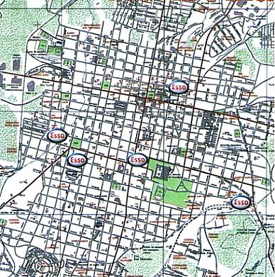 Mapa, Plano de la Ciudad de Santa Ana, El Salvador