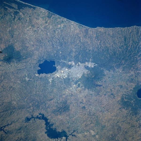 Satellite Image, Photo of San Salvador, El Salvador