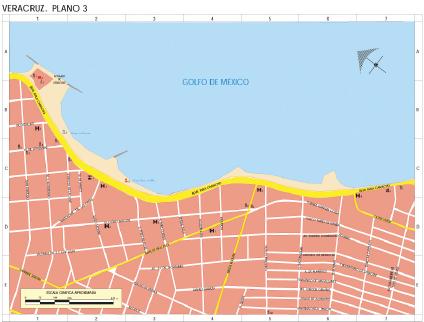 Carte de Veracruz (Centre 2), Veracruz-Llave, Mexique