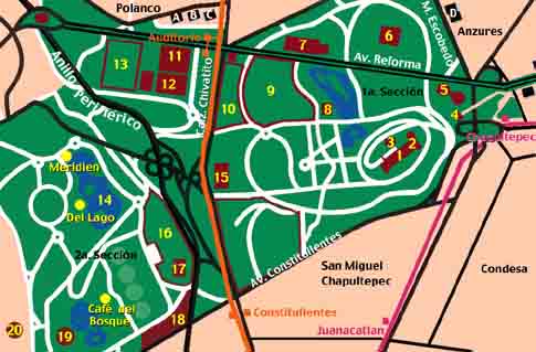 Chapultepec Park Map