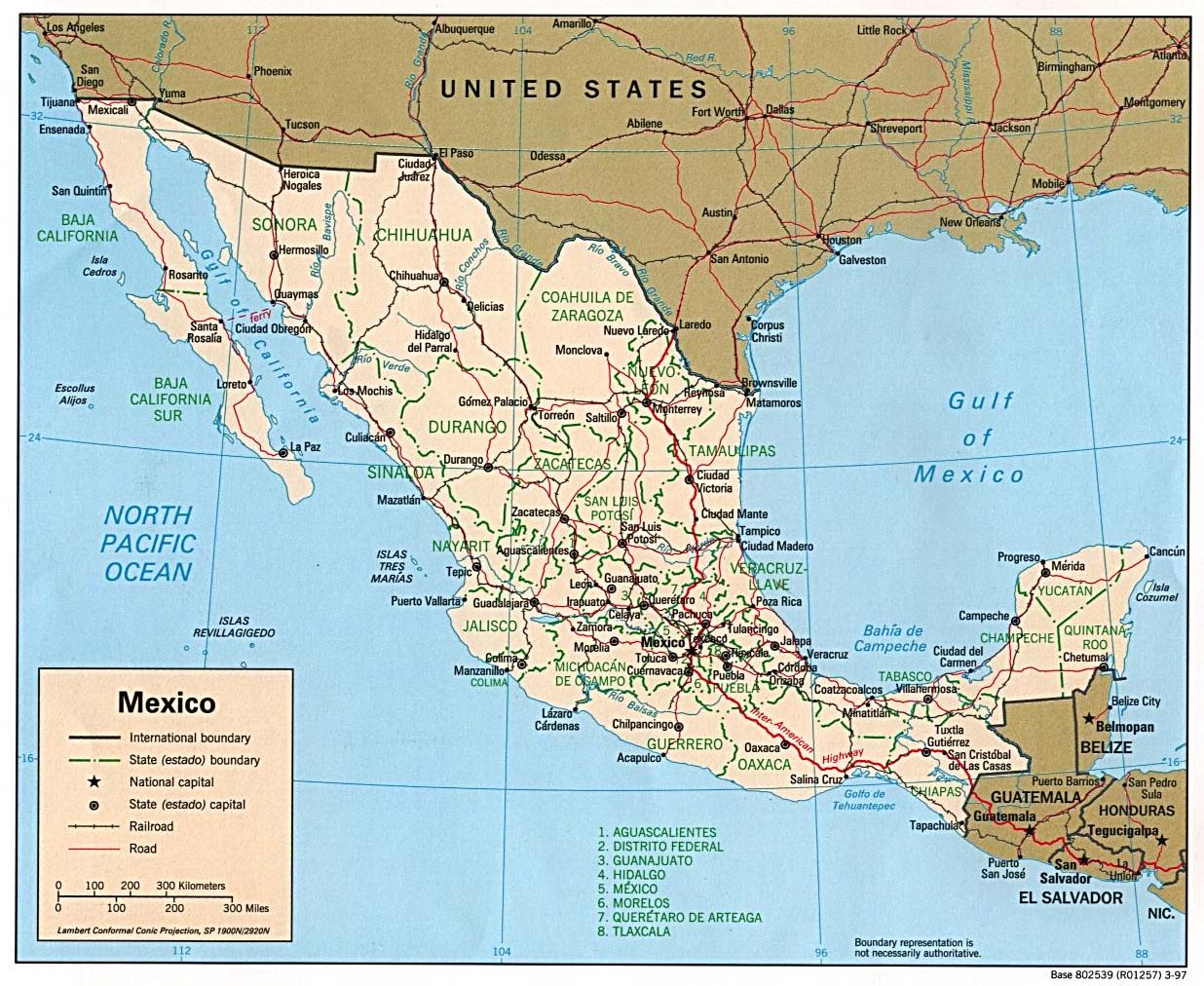 Mexico Political Map