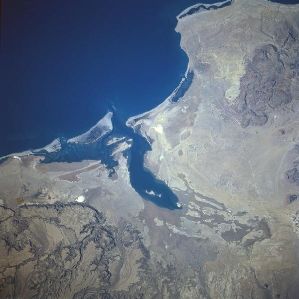 Photo, Image et Carte Satellite de la Lagune San Ignacio, Basse Californie du Sud, Mexique