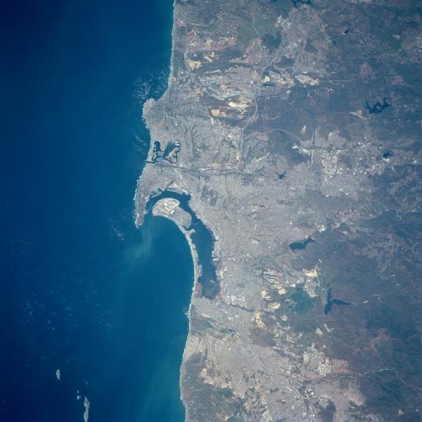 Photo, Image et Carte Satellite de Tijuana, Mexique / San Diego, Californie