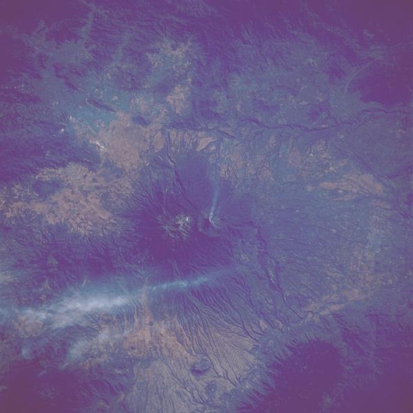 Photo, Image et Carte Satellite du Volcan Colima, Mexique