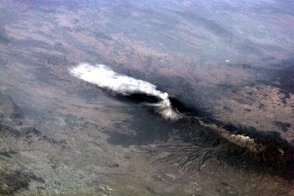 Photo, Image et Carte Satellite du Volcan Popocatépetl ou Popo, Mexique
