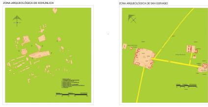 Zone Archéologiquede Kohunlich et San Gervasio, Quintana Roo, Mexique