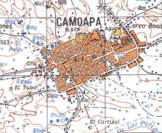 Camoapa Map, Boaco, Nicaragua
