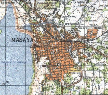 Mapas de la Ciudad de Masaya, Nicaragua