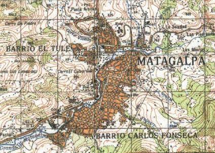 Mapa de Matagalpa, Matagalpa, Nicaragua