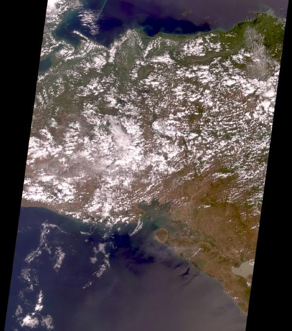 Mapa Satelital, Foto, Imagen Satelite de Honduras & Nicaragua