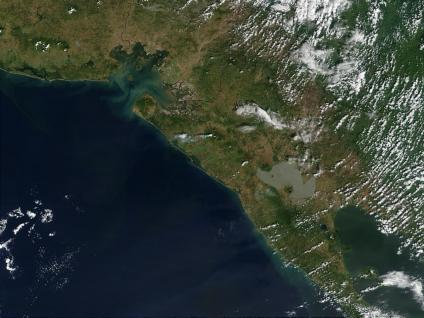 Mapa Satelital, Foto, Imagen Satelite del Volcán San Cristobal, Nicaragua