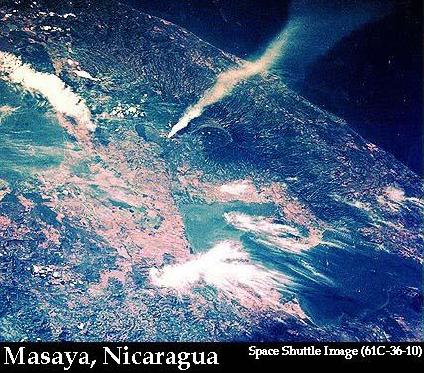 Mapa Satelital, Foto, Imagen Satelite del Volcan Santiago, Nicaragua