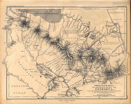 Mapa Historico, Costa Rica 1861