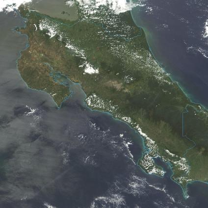Mapas, Mapa Satelital, Foto, Imagen Satelite de Costa Rica