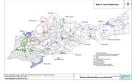 Montes de Oca Map, Costa Rica